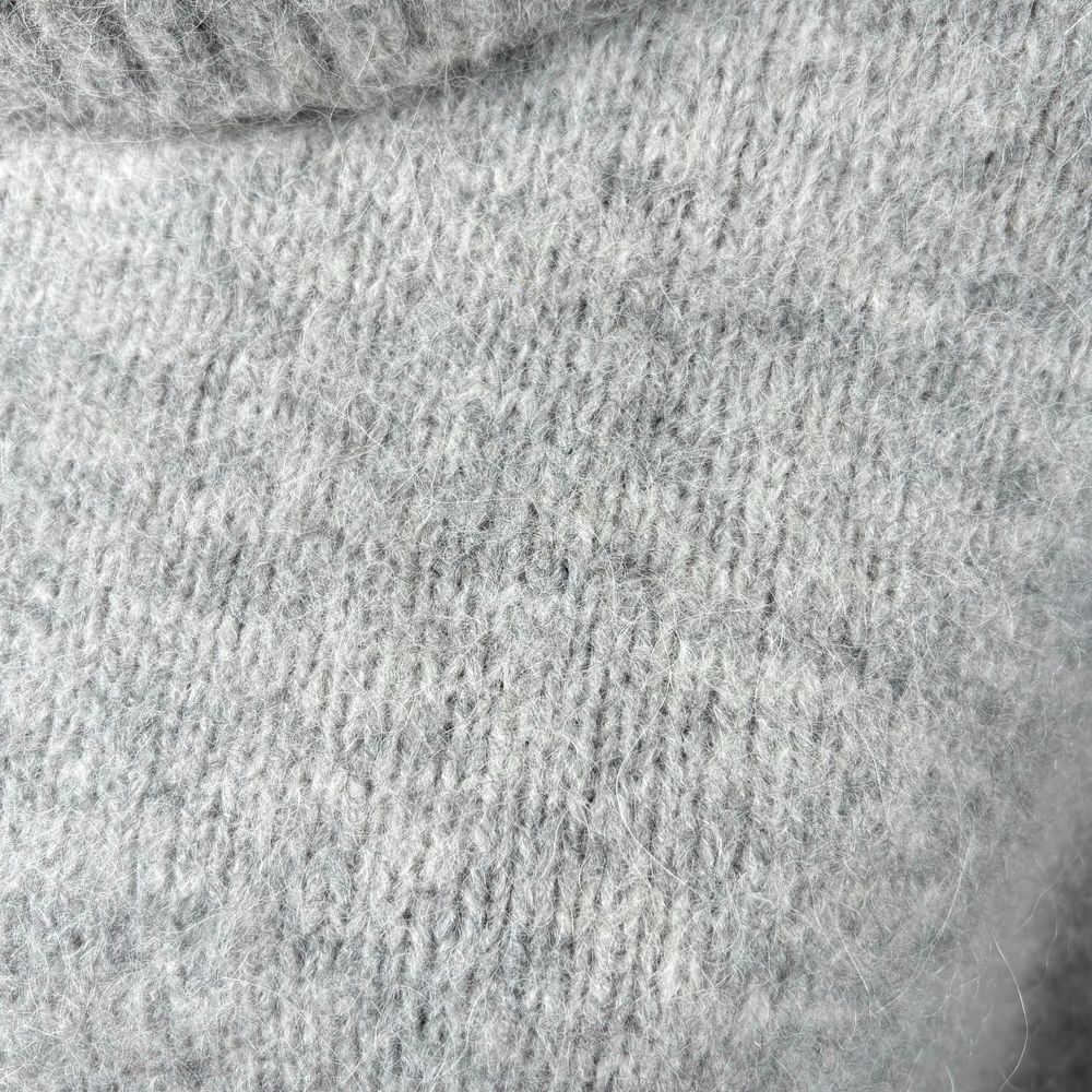 UGG Oversized Sweater Turtleneck XL Gray Soft Fuzzy Lagenlook Luxury Alpaca Wool - Picture 3 of 10